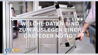 ACETips  Welche Daten sind zum Auslegen einer Gasfeder nötig [upl. by Halette]