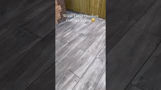 Wood effect outdoor porcelain tile WoodEffectTiles shorts porcelaintiles royalestones [upl. by Alex866]