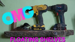 Floating Shelves  Make A Floating Shelf wood diy woodworking [upl. by Bohner]