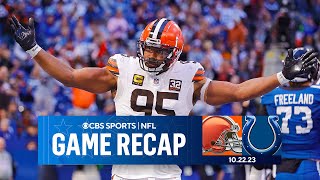 Browns EDGE OUT Colts 3938 to snag backtoback wins  Game Recaps  CBS Sports [upl. by Eened]