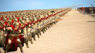 2500 Roman Legionaries Vs 1000 Spartans  Total War Rome 2 [upl. by Darill]