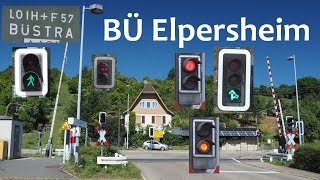 BÜ Elpersheim „AmpelBlinklichtanlage“ mit BR 628 amp Fußgänger [upl. by Lukey984]