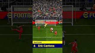 eric cantona goal 🤩🫡 efootball efootball2024 pes shorts [upl. by Rosina]