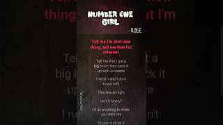 ROSÉ  number one girl Lyrics rose blackpink fyp kpop [upl. by Akcirahs]