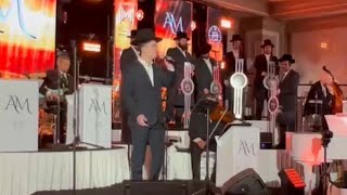 Former Child Soloist Yitzy Rosinger Taking The Microphone At The Bar Mitzvah Of His Brother Meir [upl. by Ihtac270]