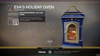 All Recipes for quotThe Dawningquot How To Make for Masterwork Holiday Oven Destiny 2 The Dawning [upl. by Eninahs]