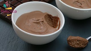 Mousse chocolatsans beurre ni sucre ajouté [upl. by Alyahsat902]