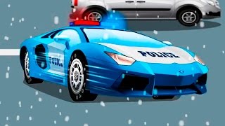 Voiture de police pour enfants  Dessins animés pour bébés  Vidéo Éducative de Voitures [upl. by Aihsekyw182]