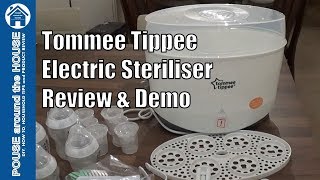 Tommee Tippee Electric Steam Steriliser review and demo Closer to nature steam steriliser [upl. by Lleryd]