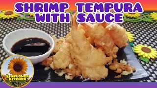 Vlog 179 EASY TO MAKE SHRIMP TEMPURA WITH SAUCE  Sunflower Kitchen shrimp tempura shrimptempura [upl. by Atteval739]