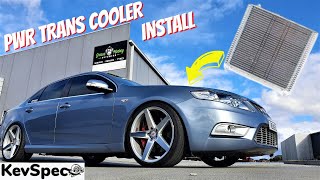 How to INSTALL a PWR Transmission cooler on my 700HP G6ET ZF BARRA Ford Falcon BA FGX [upl. by Palumbo]