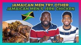 Jamaican Men Try Other Jamaican Mens Jerk Chicken [upl. by Nadnarb]