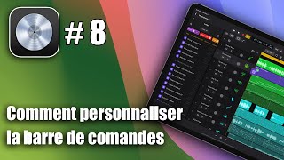 Logic Pro pour iPad Français  comment personnaliser la barre de commandes [upl. by Suhpoelc607]