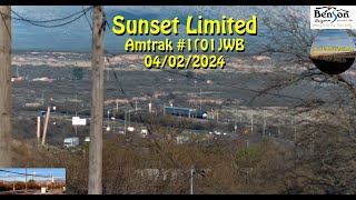 Amtrak 1 01 Sunset Limited 15178 x 7  04022024 [upl. by Nodlew]