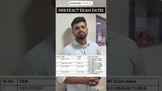 RRB EXACT EXAM DATES 📅✌️ [upl. by Ennywg]