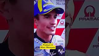 Podium Motogp di Emilia Romagna Italia motogp [upl. by Lucille]