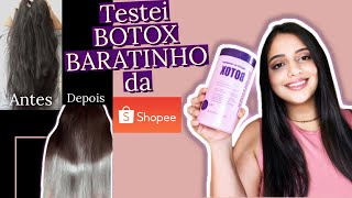 Resenha BOTOX Capilar Plástica dos fios  comprei na Shopee [upl. by Jessalyn360]