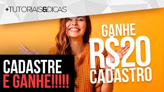 ⚡ CADASTRE e GANHE 20 REAIS  APP Pagando no Cadastro  PROMOÇÃO TOP [upl. by Loretta392]