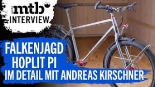 Bikevorstellung Falkenjagd Hoplit PI Titan Reiserad I Titanrahmen I Pinion P118 I Gates Carbondrive [upl. by Avevoneg498]