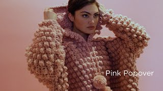 Pink Popover crocheted with Vannas Choice® [upl. by Sheffield377]