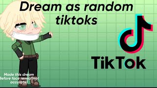 Dsmp react to Dream as Random tiktoksreal I promise [upl. by Ahseik]