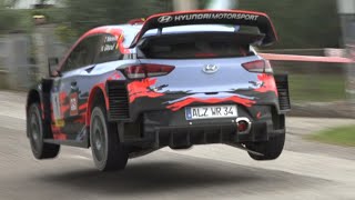 Thierry Neuville at Rally Legend 2019  Hyundai i20 WRC Launch Control Donuts Jumps amp More [upl. by Teresa]