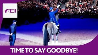 Valegros very last performance  FEI World Cup™ Dressage  London Olympia 2016 [upl. by Anegal]