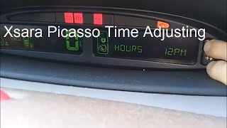 Xsara Picasso Clock Change Adjustment [upl. by Tabby]