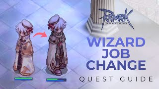 iRO Ragnarok Wizard Job Change Quest Easy Mage to Wizard Ragnarok Online [upl. by Artied]