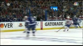 Tomas Plekanec wrist shot goal 11 Montreal Canadiens vs Tampa Bay Lightning 41614 NHL Hockey [upl. by Christianity]