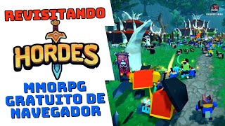 HORDESIO NA LIVE REVISITANDO O GAME BROWSER MMORPG F2P [upl. by Bryner]