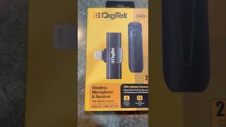 DigiTek Wireless Microphone amp Receiver with Lightning Connector iPhone  Review 👌shorts review ew [upl. by Hsirt]