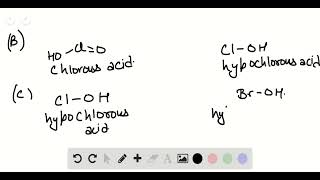 Based on their molecular structure pick the stronger acid from each pair of oxyacids Explain your [upl. by Orfurd777]