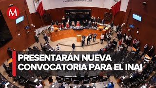 Nueva convocatoria de Morena en el Senado para designar dos comisionados del INAI [upl. by Tybi]