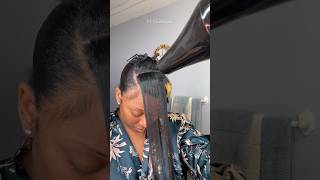 Side Swoop Ponytail Transformation🧚🏽🪄 ponytail naturalhair rnb quickweave naturalhairstyles [upl. by Nitsyrc457]