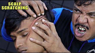 Scalp Scratching amp Head Massage by Asim Barber  Neck Cracking  Hair Cracking  Scalp Pipping ASMR [upl. by Lyon593]