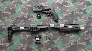 Umarex T4E TR50 cal50 Gen2 13J with carbine conversion kit amp chrono [upl. by Nawd]