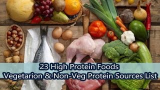 Top 23 High Protein food List [upl. by Nnanerak]