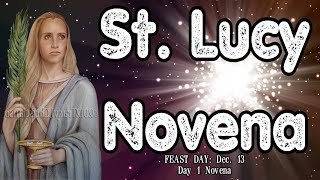 St Lucy Novena  Day 1  Patron of the BlindVisually Impaired [upl. by Mohr]