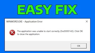 How To Fix The Application Was Unable To Start Correctly 0xc0000142 in Windows 11 [upl. by Aryk487]