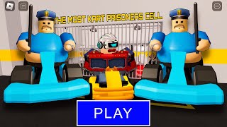 KART BARRY in BARRYS PRISON RUN OBBY  GAMEPLAY ROBLOX [upl. by Hong]