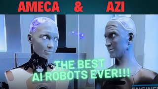 Ameca amp Azi AI Robots [upl. by Htial]