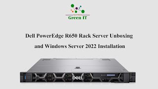 Dell PowerEdge R650 Rack Server Unboxing and Windows Server 2022 Installation [upl. by Llednahs]