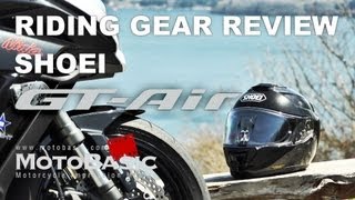 SHOEI GTAir（ジーティーエアー） ライディングギア・レビュー SHOEI GTAir Review with Ninja 1000 [upl. by Jak]