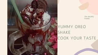 OREO THICK SHAKE WITH CHOCOBAR ICECREAM COOK YOUR TASTEquickrecipe chef cookingchannel [upl. by Suertemed289]