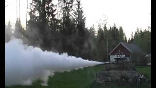 H2O2 hydrogen peroxide rocketengine test 1 [upl. by Madelene]