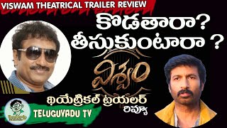 విశ్వం ట్రయలర్ రివ్యూ  VISWAM Theatrical Trailer Review  Teluguvadu TV [upl. by Alasdair]