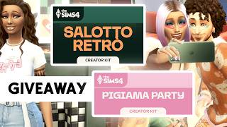 Giveaway Millennials vs Gen Z ma in The Sims 4  Salotto retrò amp Pigiama Party Kits [upl. by Asilanom]