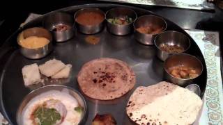 Gujarati Thali at Gordhan Thal [upl. by Mharba]