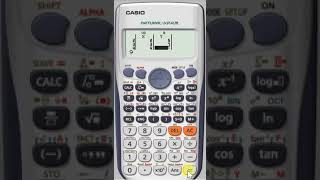 Using CASIO fx911ES PLUS calculator to find the slope and to interpolate a value [upl. by Yevi]